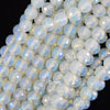 Mystic Titanium Faceted Opalite Quartz Round Beads 15