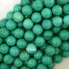 Green Turquoise Round Beads Gemstone 15.5