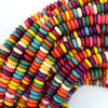 Multicolor Turquoise Rondelle Button Beads Gemstone 15