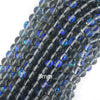 Blue Gray Mystic Aura Quartz Round Beads Gemstone 15