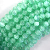Genuine Green Selenite Round Beads Gemstone 15.5