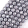 Mystic Titanium Faceted Blue Aquamarine Quartz Round Beads15