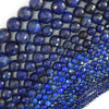 Faceted Blue Lapis Lazuli Round Beads 15