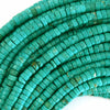 Green Turquoise Heishi Disc Beads Gemstone 15.5
