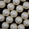 2mm Hole Off White Plastic Pearl Round Beads Gemstone 15