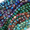 5x7mm Sea Sediment Jasper Pebble Nugget Beads 15