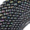 Rainbow Peacock Shell Pearl Round Beads Gemstone 15.5
