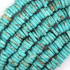 Blue Turquoise Heishi Disc Beads Gemstone 15
