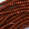 Natural Red Jasper Rondelle Button Beads 15