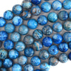 Blue Crazy Lace Agate Round Beads Gemstone 15