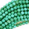 Green Turquoise Round Beads Gemstone 15.5