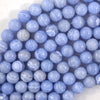 Colored Blue Lace Agate Round Beads Gemstone 15