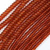 AA Red Carnelian Rondelle Button Beads Gemstone 15