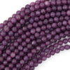 Natural Purple Lepidolite Round Beads 15