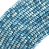 Blue Larimar Quartz Rondelle Button Beads Gemstone 15