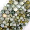 Natural Genuine Burma Jadeite Jade Round Beads 15.5