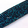 AA Lake Blue Tiger Eye Round Beads 15.5