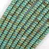 Greenish Blue Turquoise Rondelle Button Beads 15