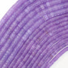 Purple Colored Jade Heishi Disc Beads Gemstone 15.5