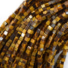 4mm Natural Semi Precious Gemstone Cube Beads 15.5