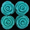 20mm synthetic coral carved rose flower beads 15
