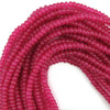 6mm magenta mountain jade rondelle beads 16
