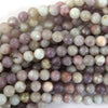Natural Plum Blossom Tourmaline Round Beads Gemstone 15