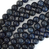 AA grade Natural Blue Dumortierite Round Beads 15.5
