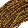 Natural Tiger Eye Heishi Disc Beads Gemstone 15