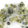 12mm yellow turquoise flat teardrop beads 15