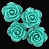 20mm synthetic coral carved rose flower beads 15