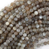 Natural Gray Moonstone Round Beads Gemstone 15