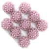 10mm lavender synthetic coral carved chrysanthemum flower pendant bead 10pcs - Eagle Beadz