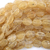 18mm pineapple quartz flat oval beads 15.5