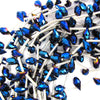6x12mm faceted quartz teardrop beads 15.5