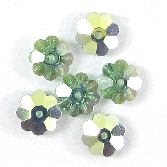 6 8mm Swarovski crystal 3700 margarita erinite AB