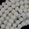 White Jade Round Beads Gemstone 15