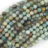 Mystic Titanium Faceted Amazonite Round Beads Gemstone 15