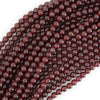 Natural Red Garnet Round Beads Gemstone 15