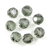 6 8mm Swarovski crystal round 5000 Black diamond
