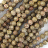 Natural Fossil Jasper Round Beads Gemstone 15.5