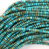 Light Blue Sea Sediment Jasper Rondelle Beads 15.5