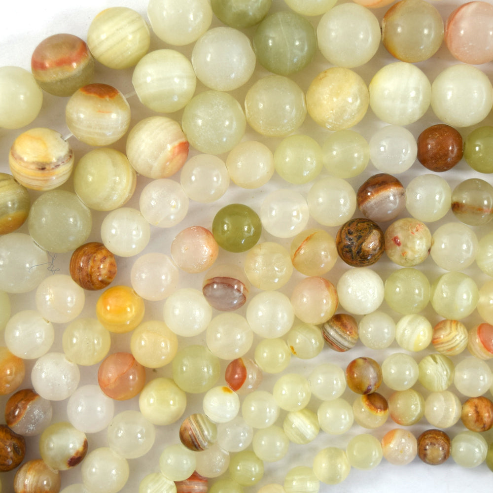 Natural Afghanistan Jade Round Beads Gemstone 15" Strand 6mm 8mm 10mm