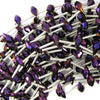 6x12mm faceted quartz teardrop beads 15.5