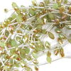 6x12mm faceted quartz teardrop beads 15.5