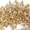 6x12mm faceted quartz teardrop beads 15.5