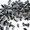 6x12mm faceted quartz teardrop beads 15.5