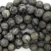 Natural Matte Map Jasper Round Beads Gemstone 15