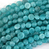 Natural African Green Amazonite Pebble Nugget Beads 15.5
