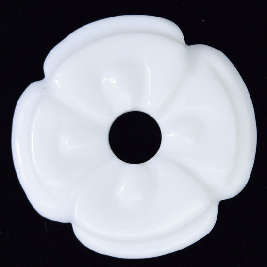 45mm white jade carved donut pendant gemstone